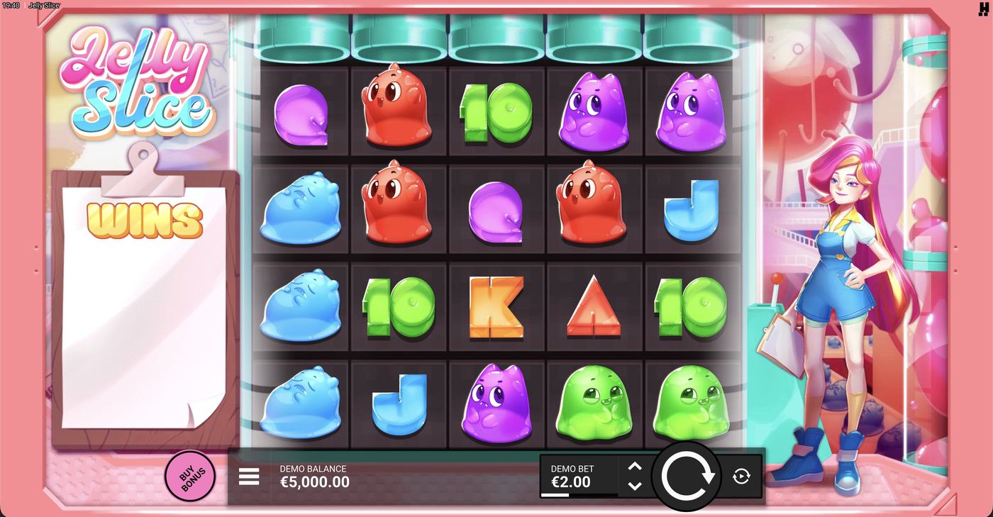 Jelly Slice: image of main menu