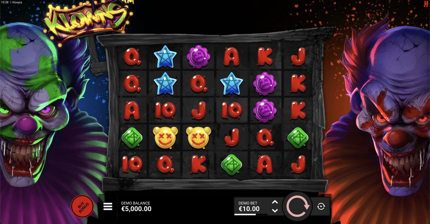 Klowns: image of main menu