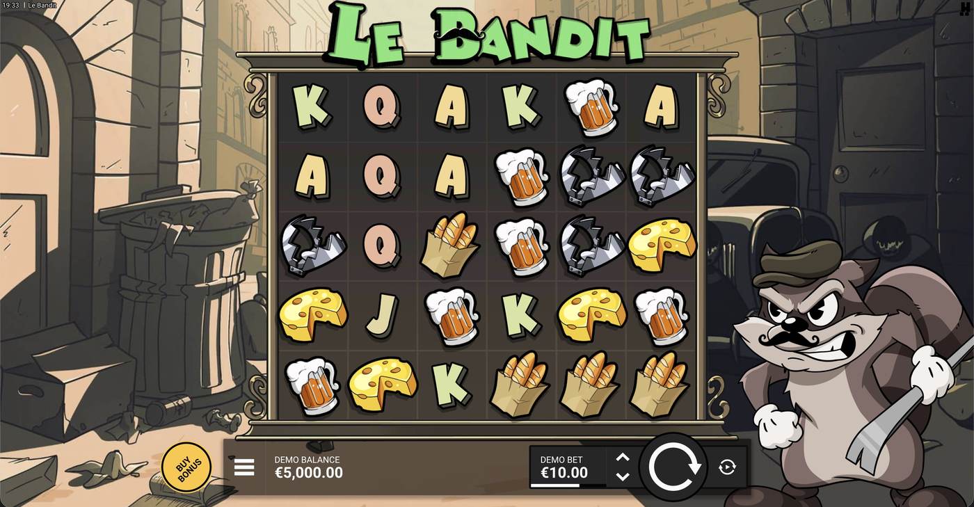 Le Bandit: image of main menu