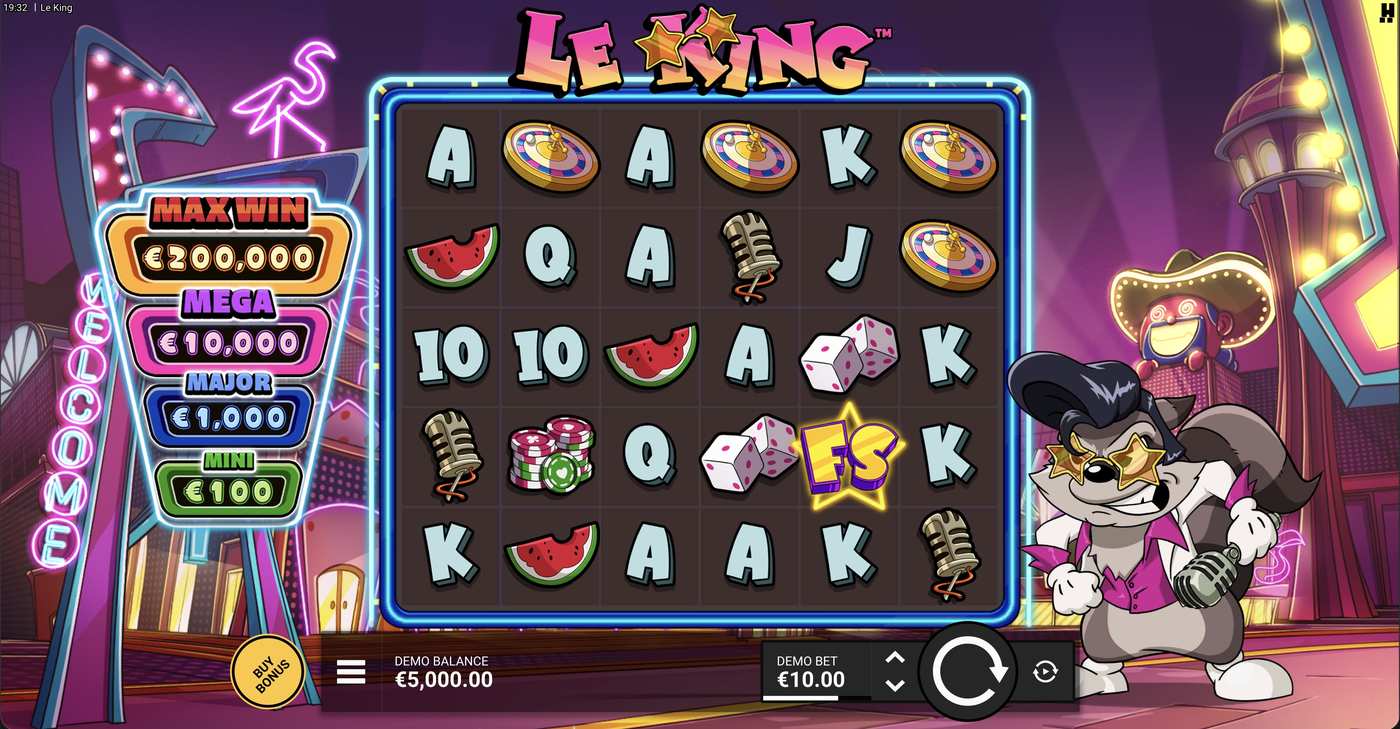 Le King: image of main menu