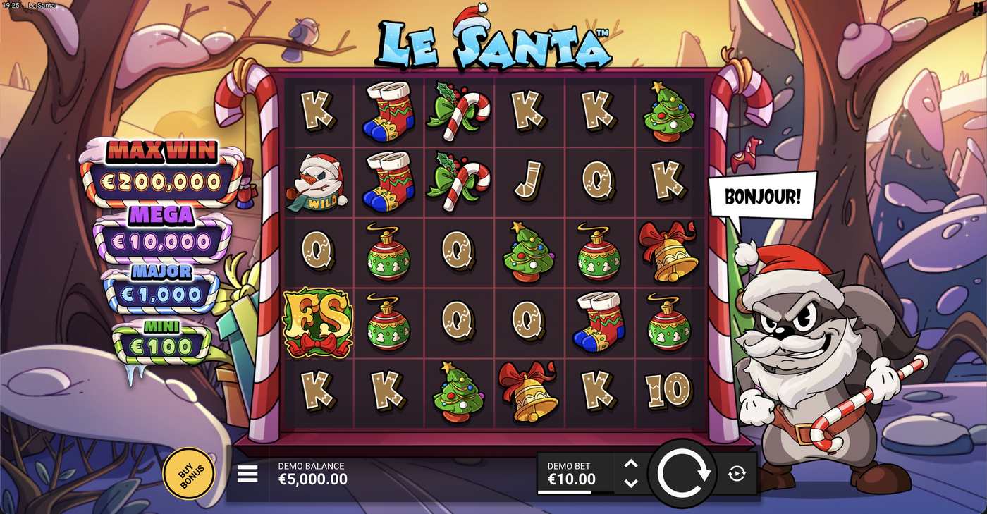 Le Santa: image of main menu