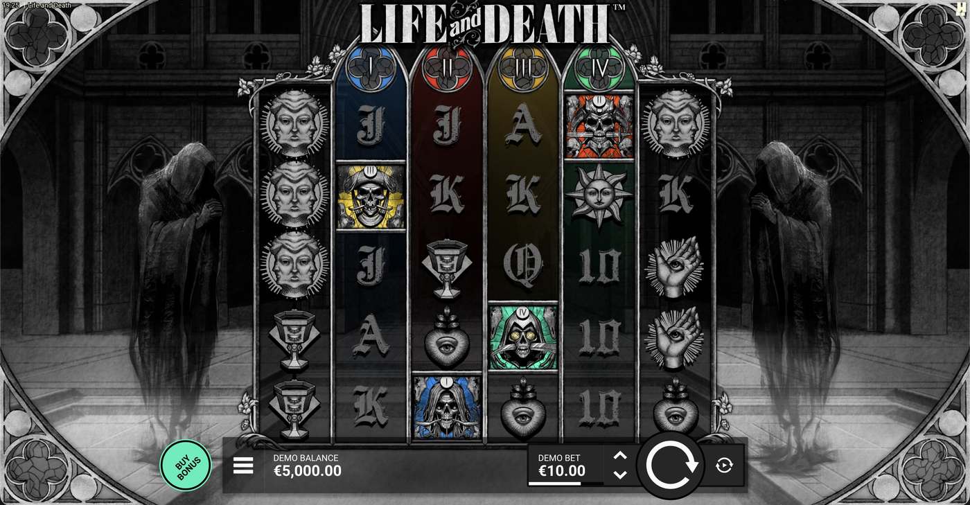 Life and Death: image of main menu