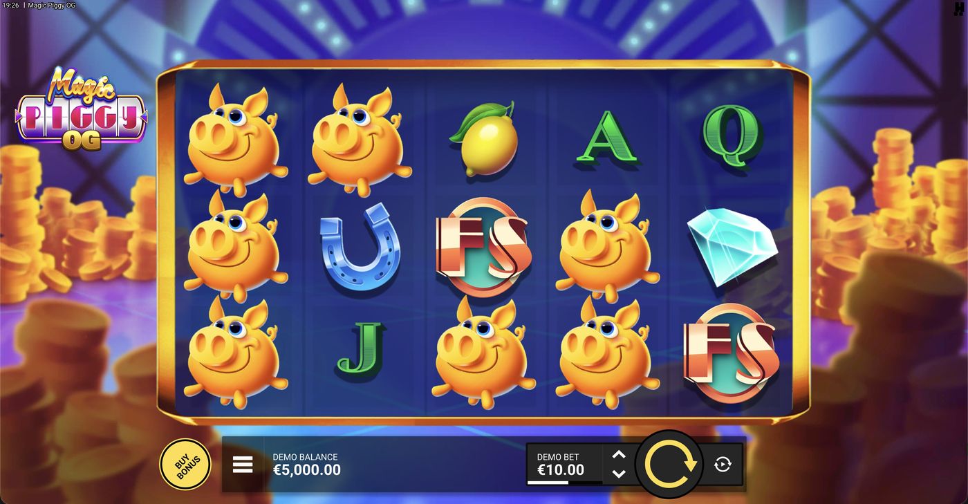 Magic Piggy OG: image of main menu