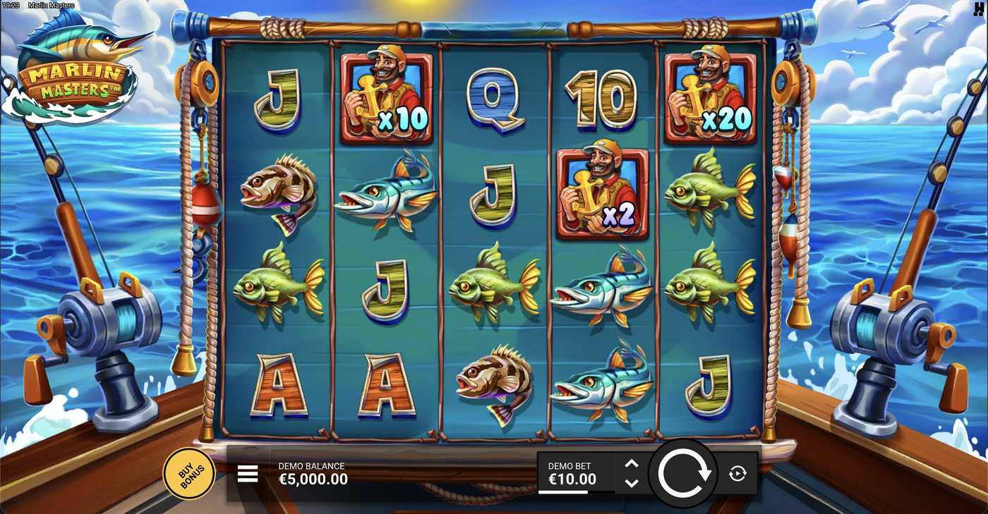 Marlin Masters: image of main menu