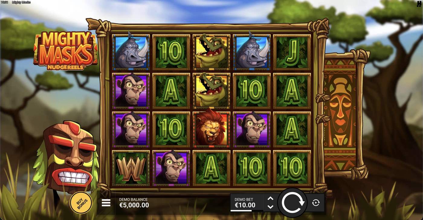 Mighty Masks: image of main menu