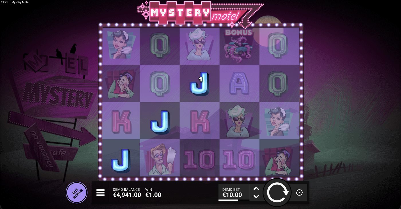 Mystery Motel: image of winning