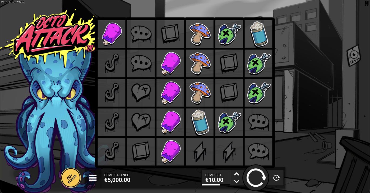Octo Attack: image of main menu