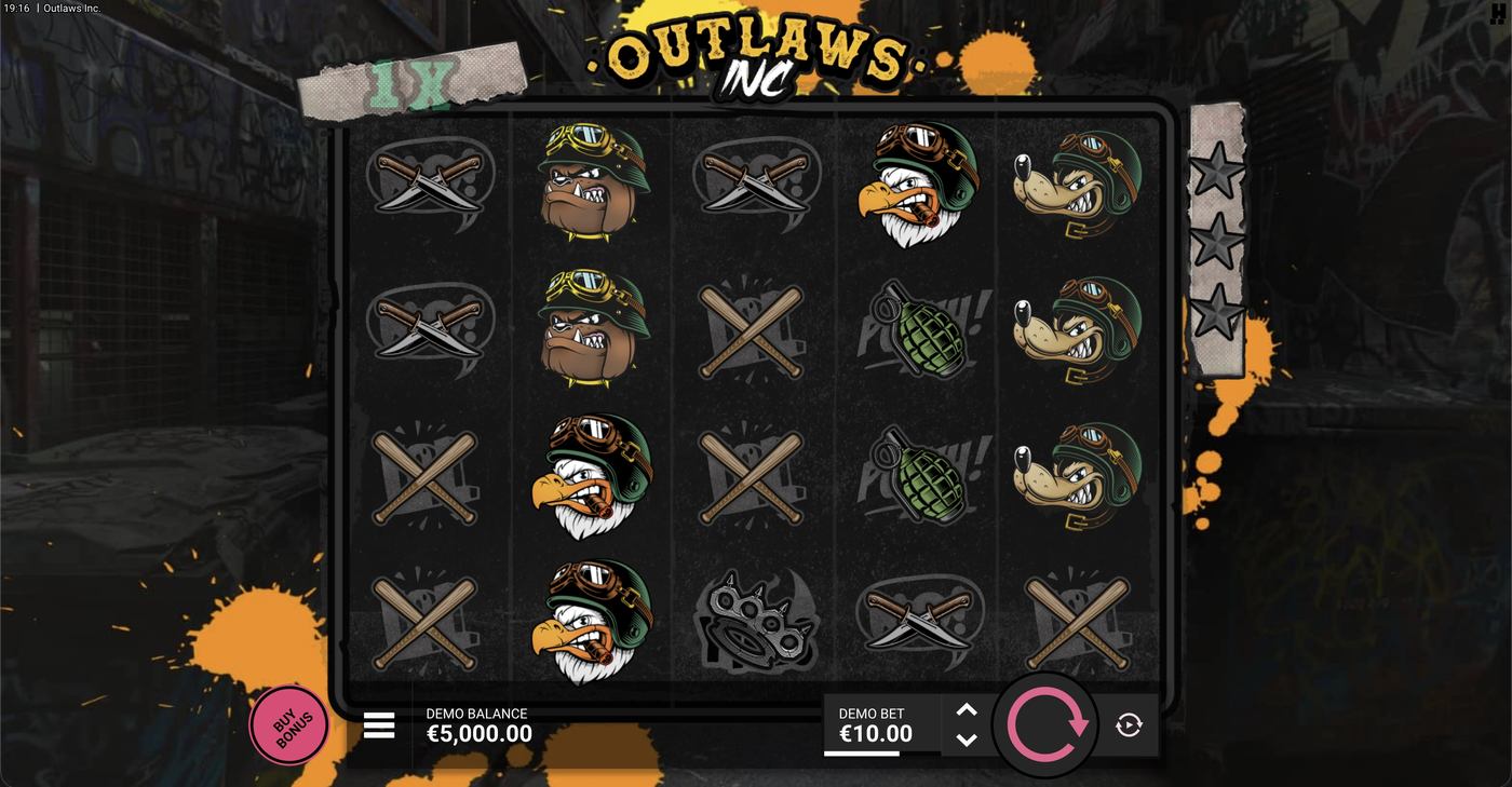 Outlaws Inc.: image of main menu