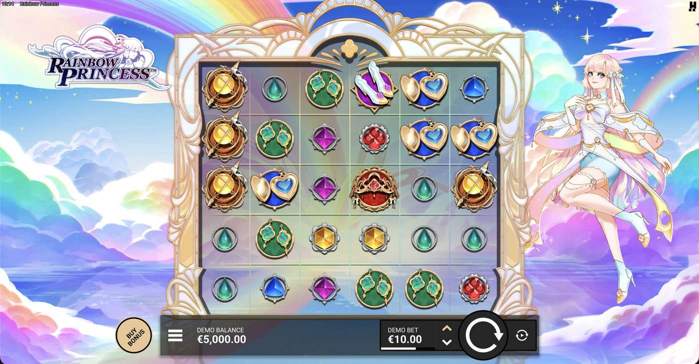 Rainbow Princess: image of main menu