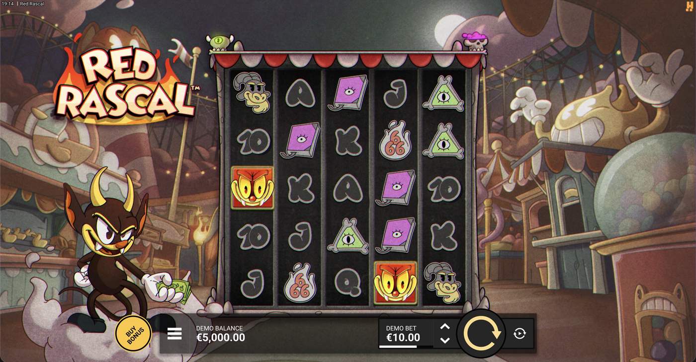 Red Rascal: image of main menu