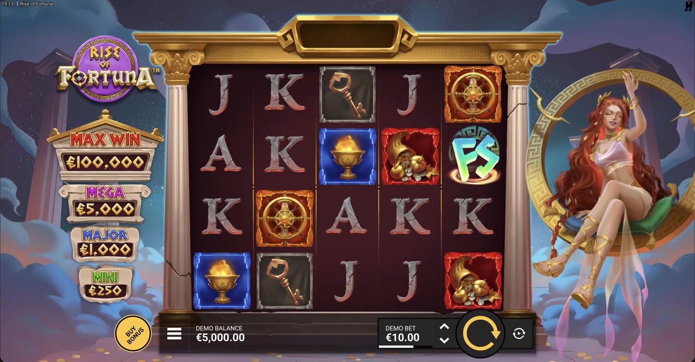 Rise of Fortuna: image of main menu