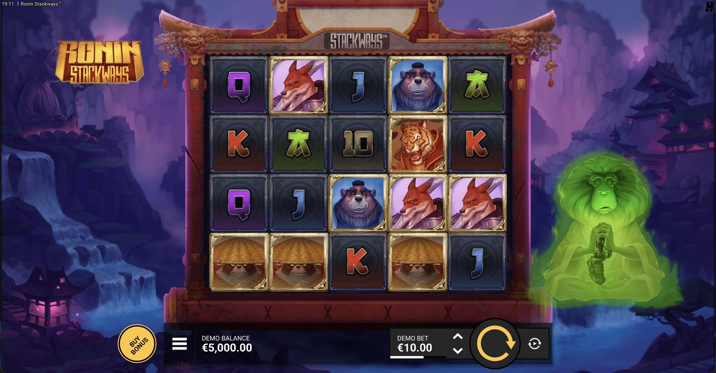 Ronin Stackways: image of main menu