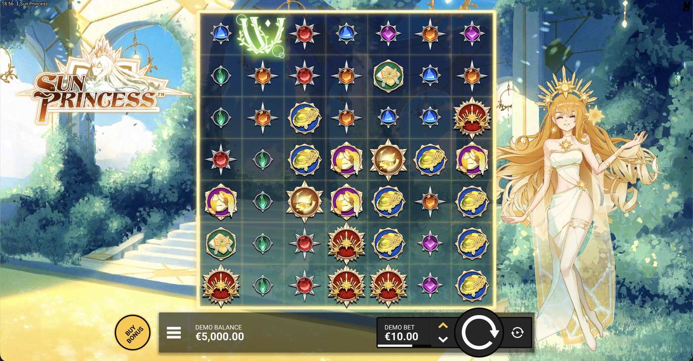 Sun Princess: image of main menu