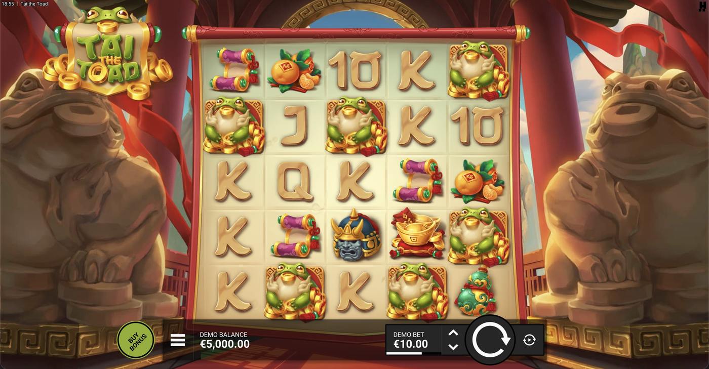 Tai the Toad: image of main menu