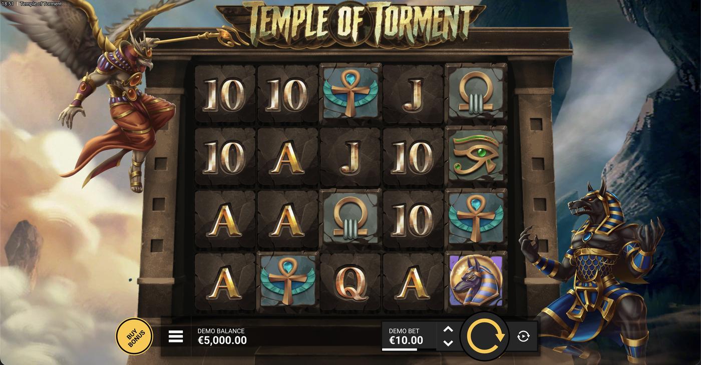 Temple of Torment: image of main menu