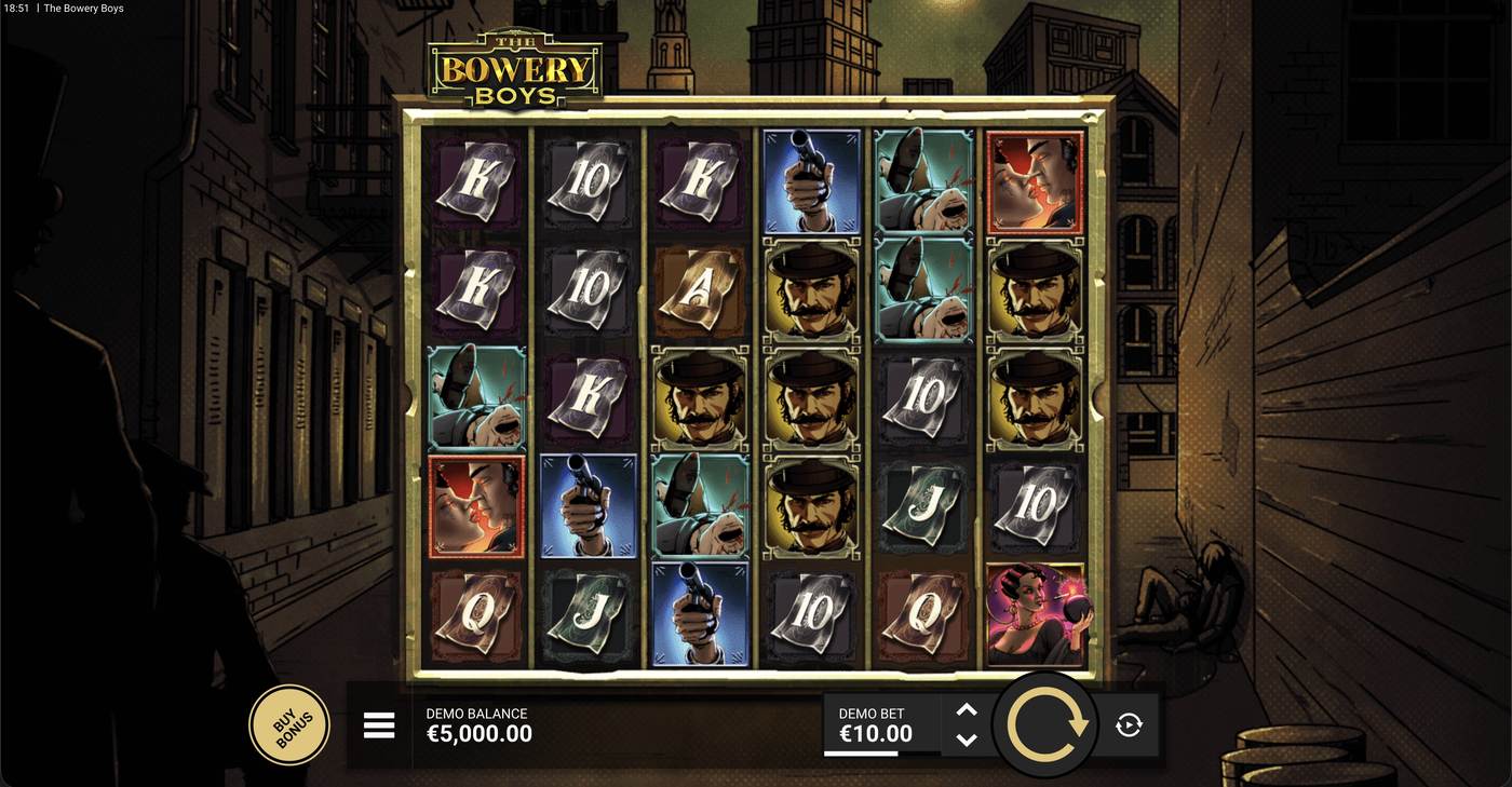 The Bowery Boys: image of main menu