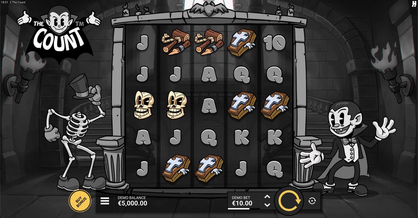 The Count: image of main menu