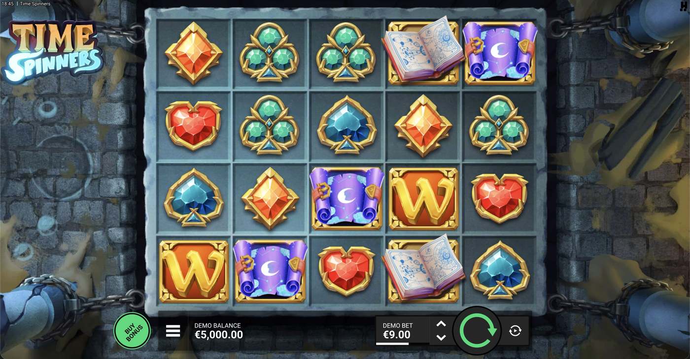 Time Spinners: image of main menu