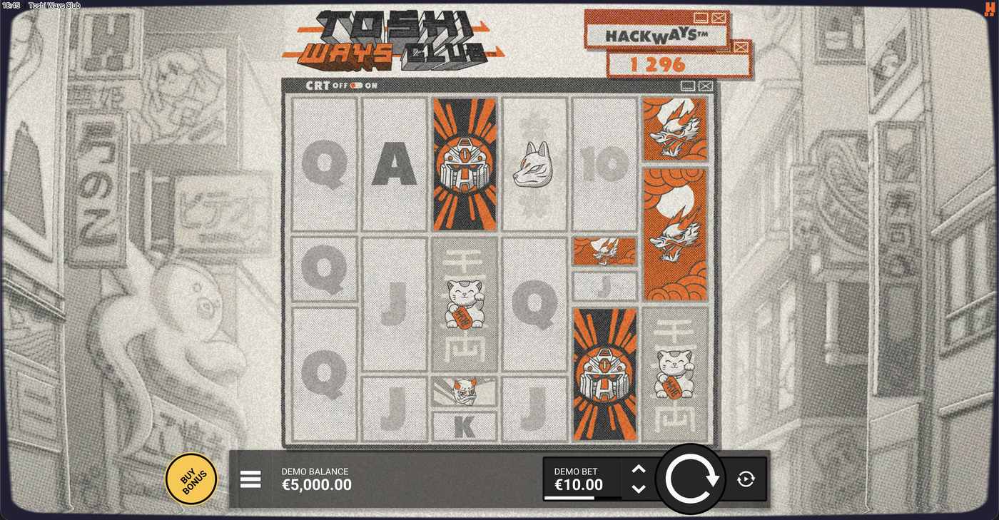 Toshi Ways Club: image of main menu