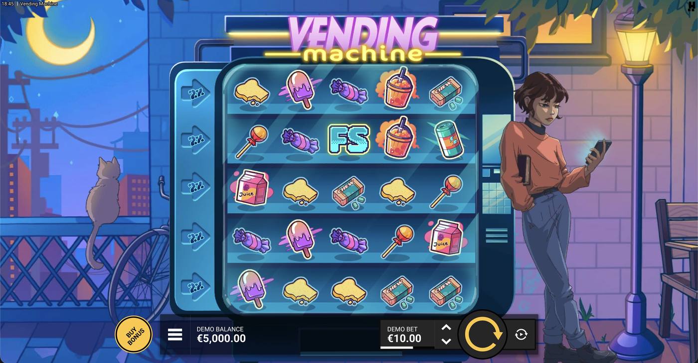 Vending Machine: image of main menu