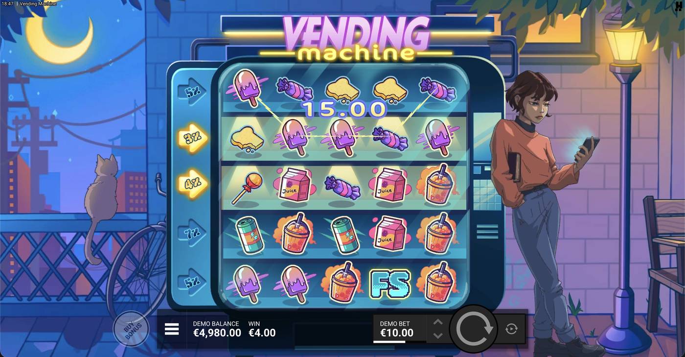 Vending Machine: image of winning