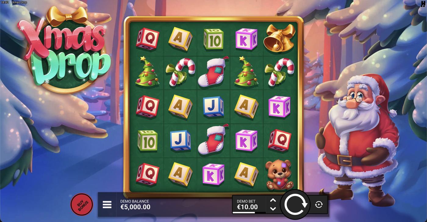 Xmas Drop: image of main menu