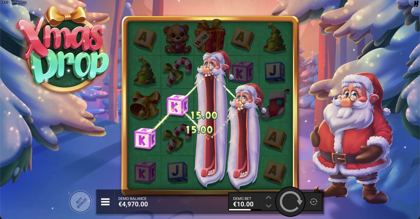 Xmas Drop: image of winning