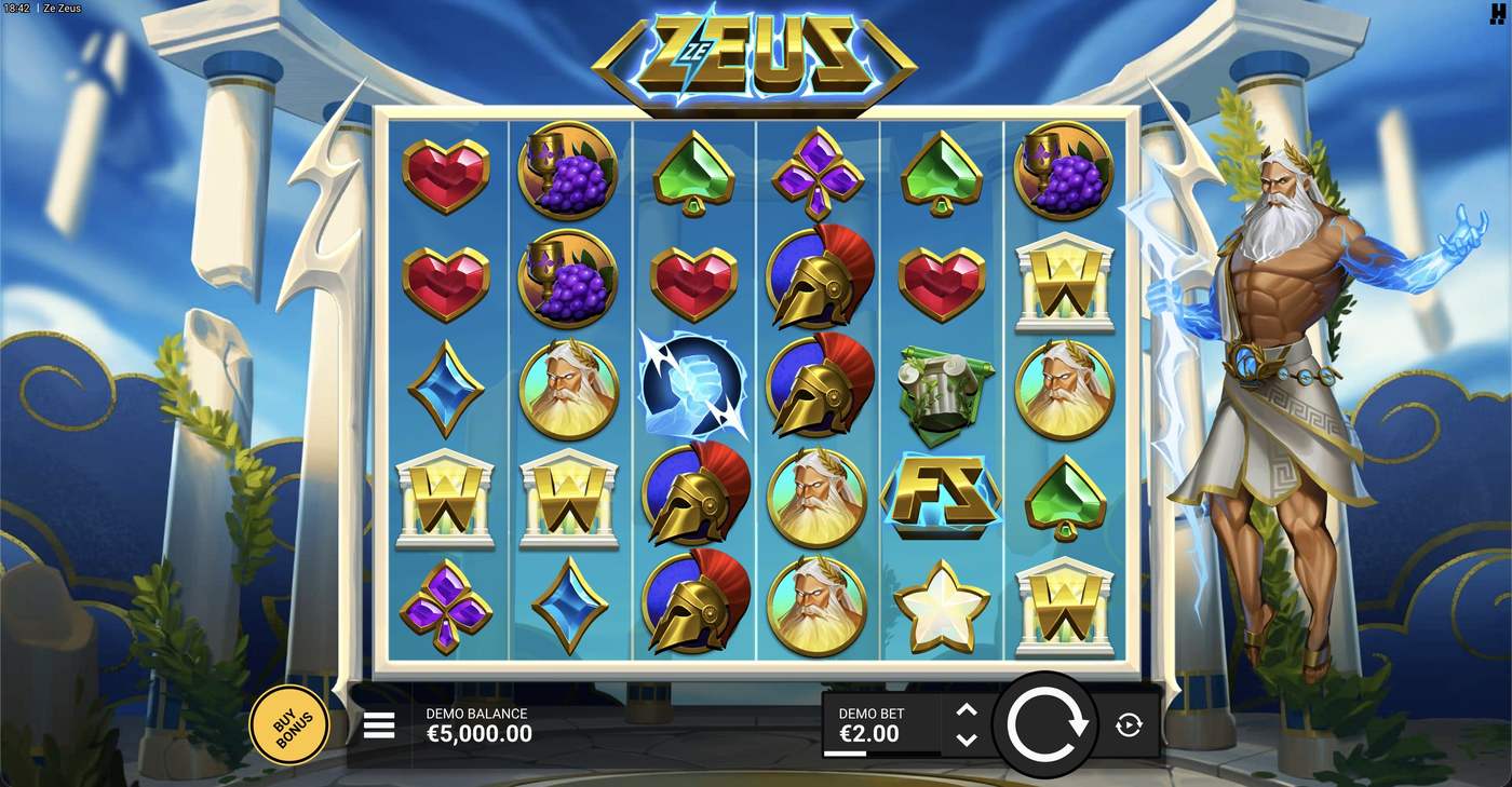 Ze Zeus: image of main menu