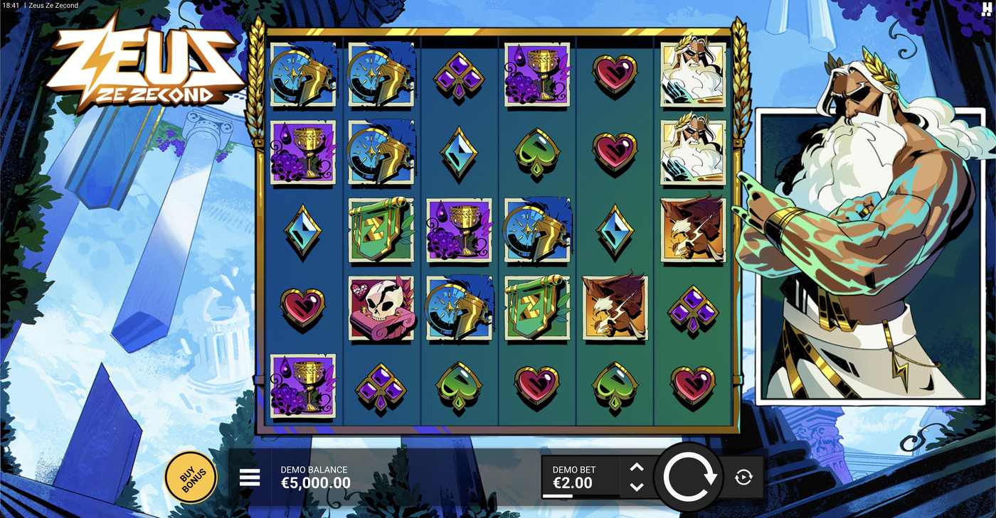 Zeus Ze Zecond: image of main menu
