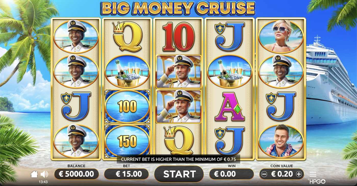 Big Money Cruise: image of main menu