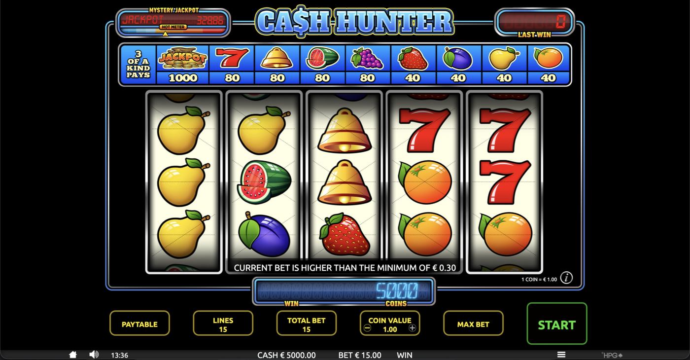Cash Hunter: image of main menu