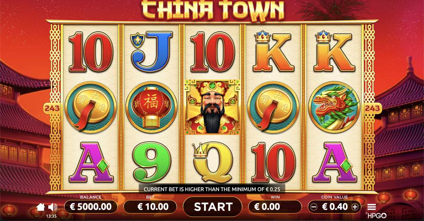 China Town: image of main menu