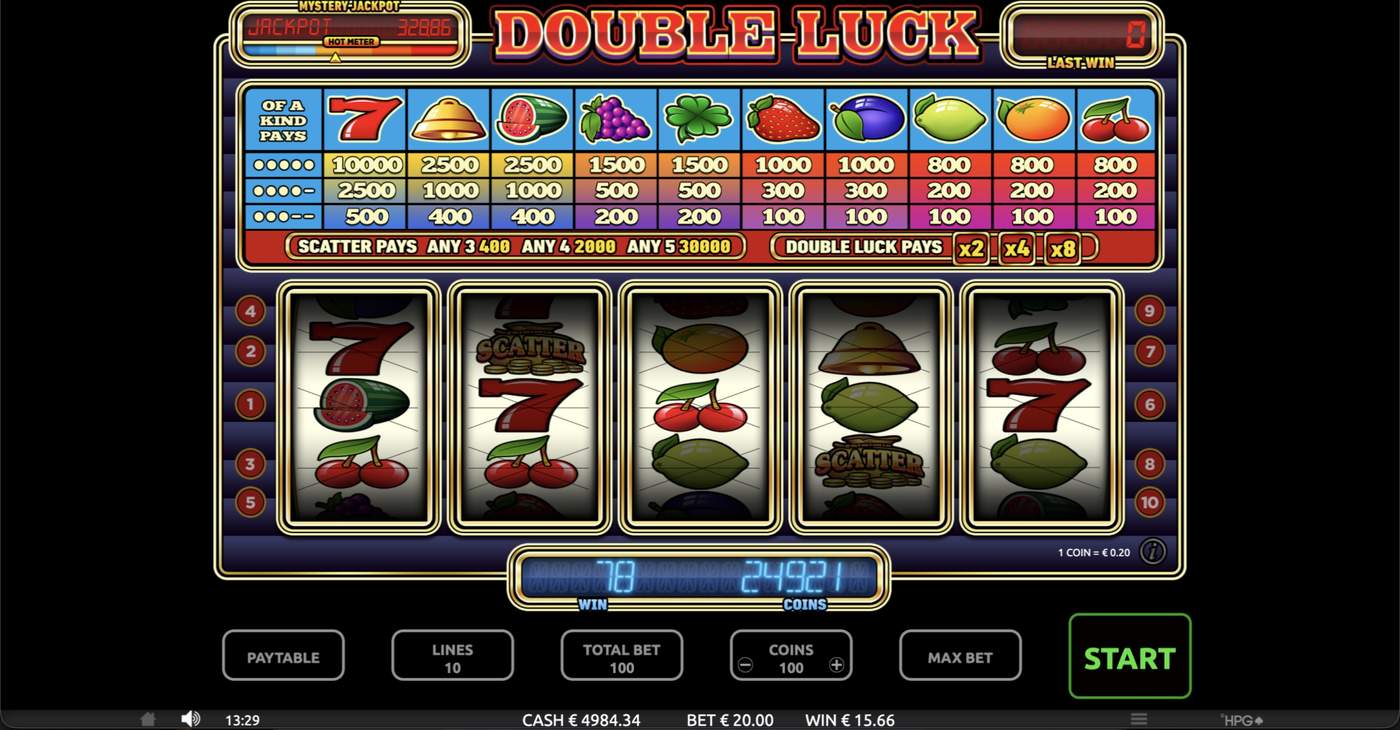 Double Luck: image of winning