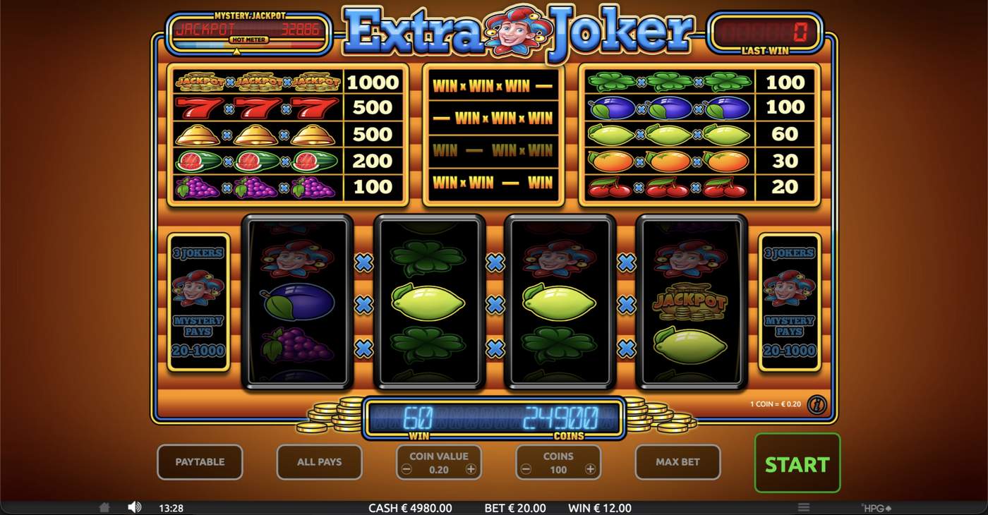 Extra Joker: image of winning