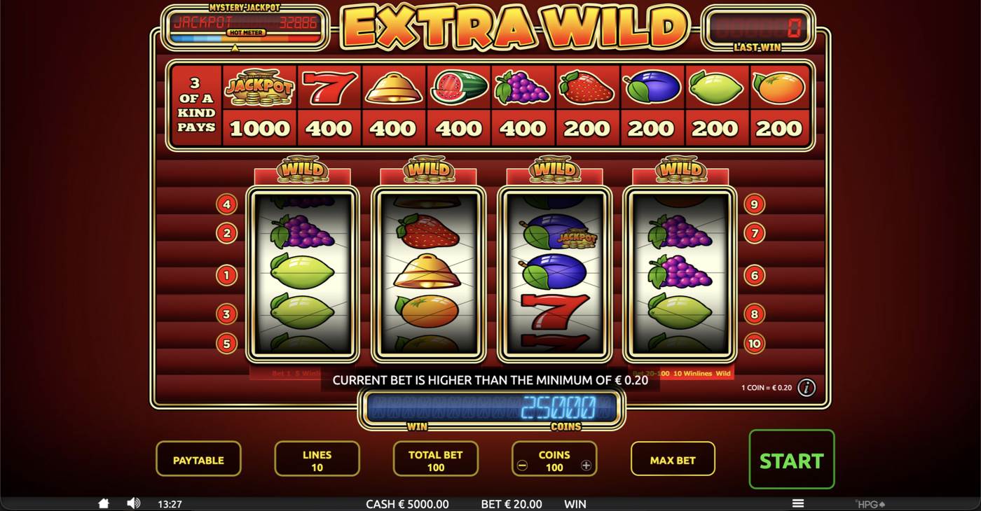 Extra Wild: image of main menu