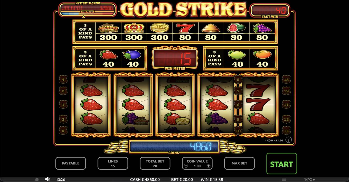 Gold Strike: image of winning