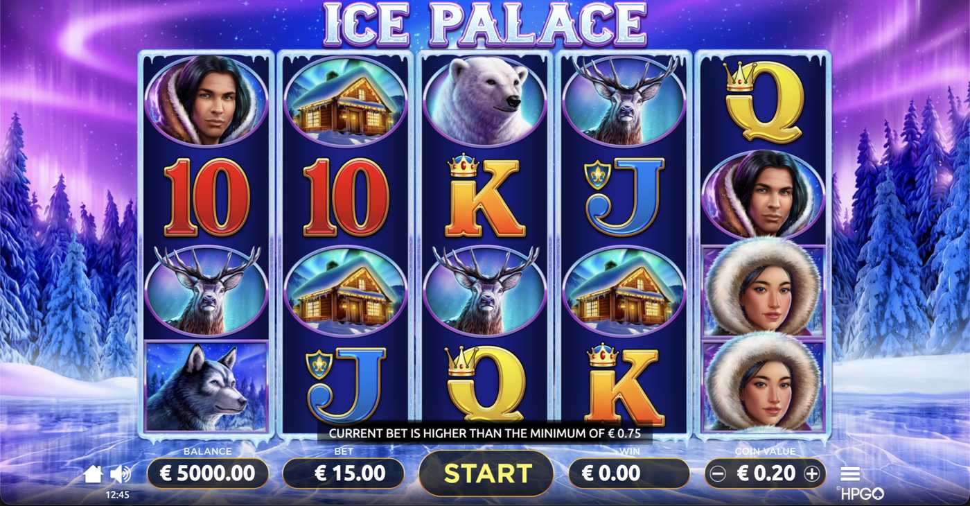 Ice Palace: image of main menu