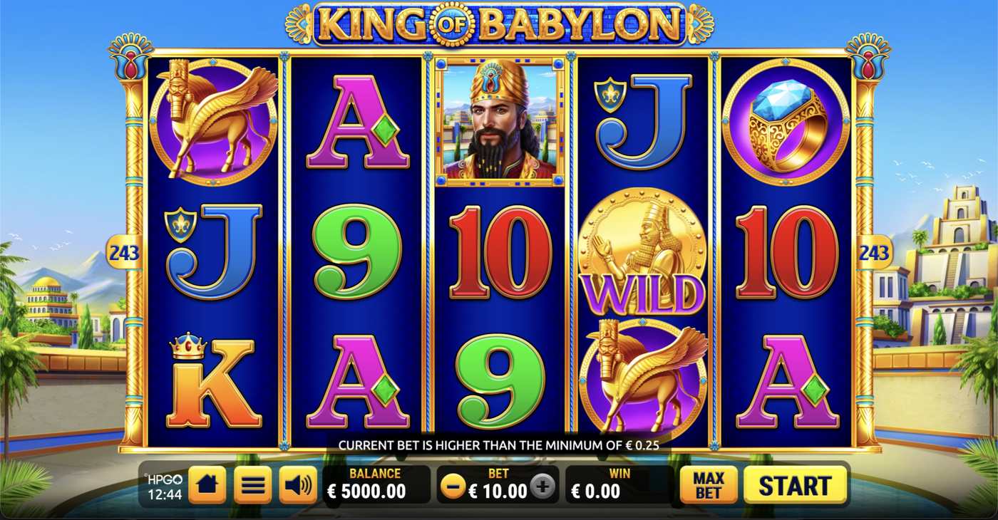 King of Babylon: image of main menu