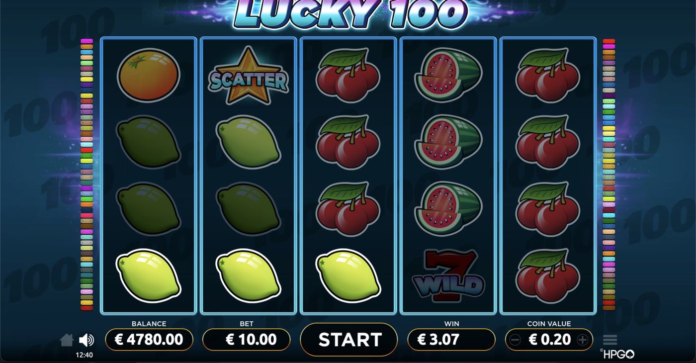 Lucky 100: image of winning