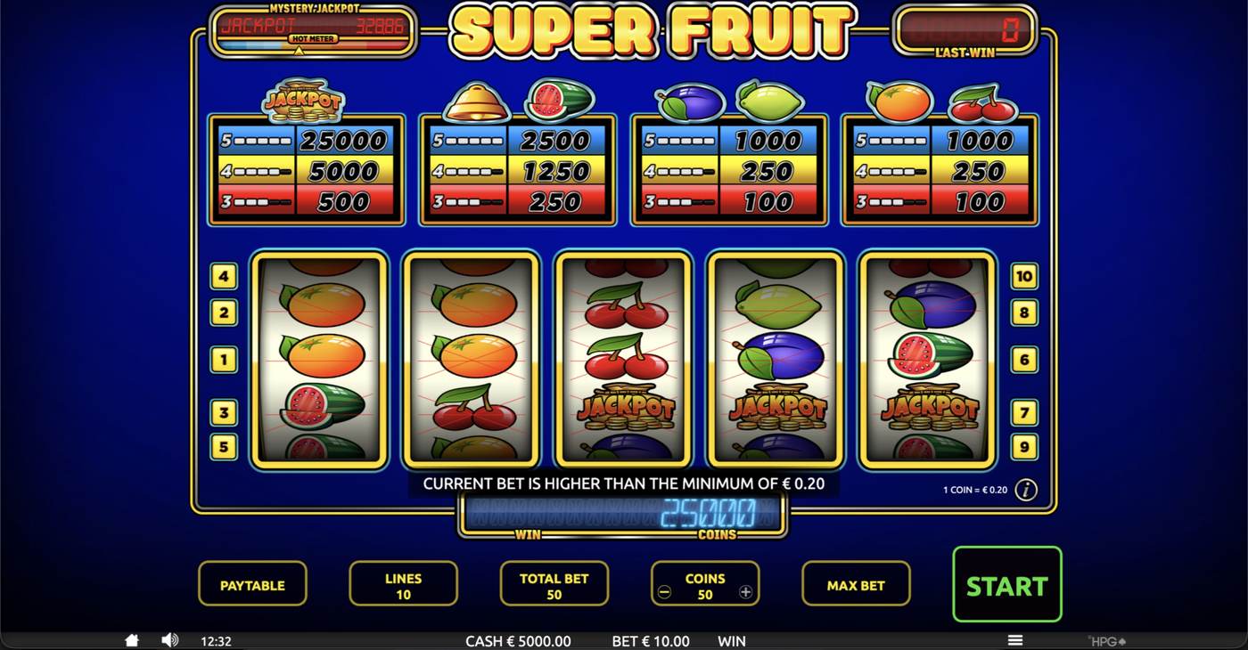 Super Fruit: image of main menu