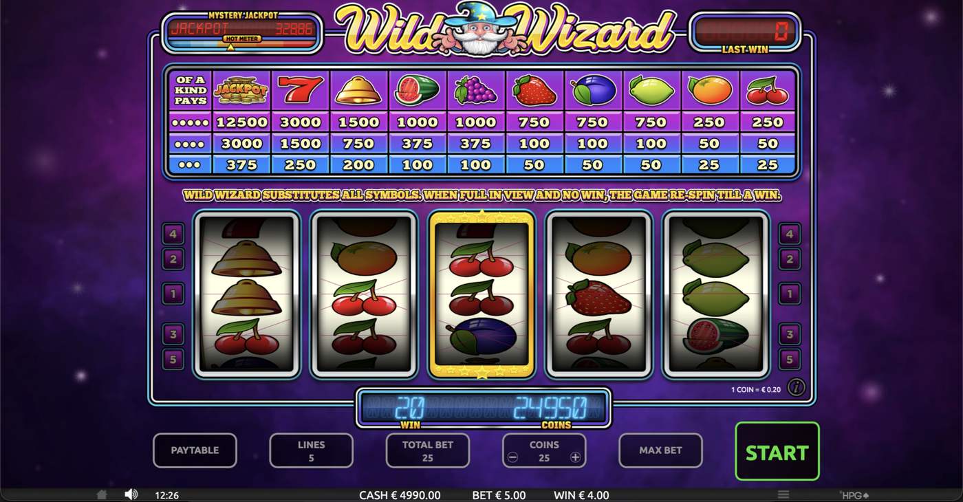 Wild Wizard: image of winning