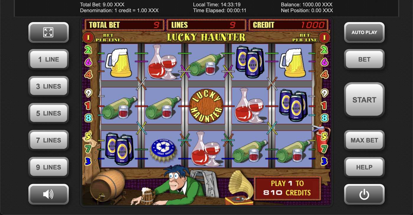 Lucky Haunter: image of main menu