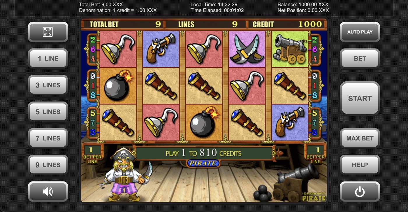 Pirate 2: image of main menu