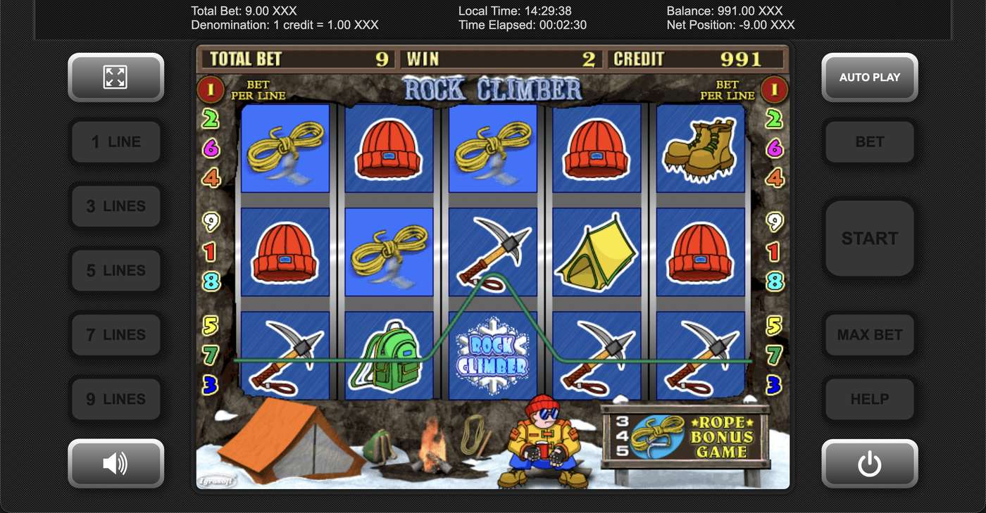 Rock Climber: image of winning