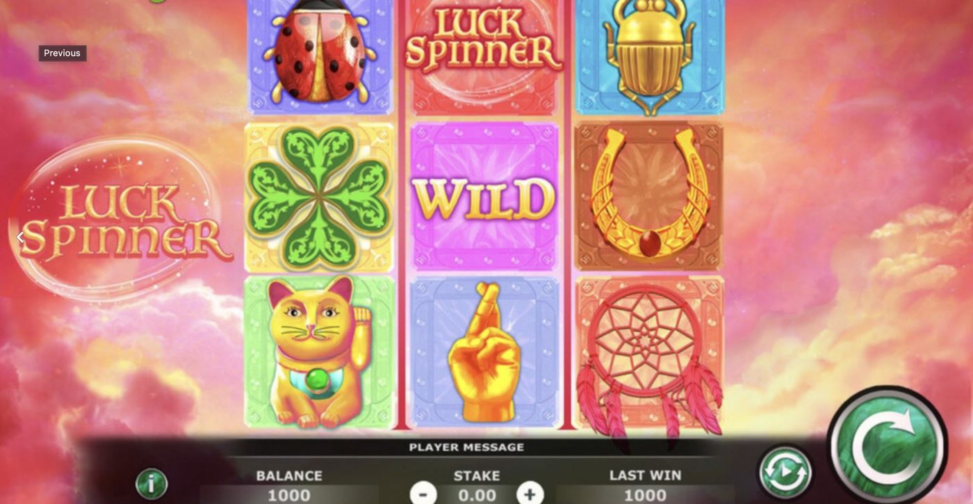 Luck Spinner: image of main menu