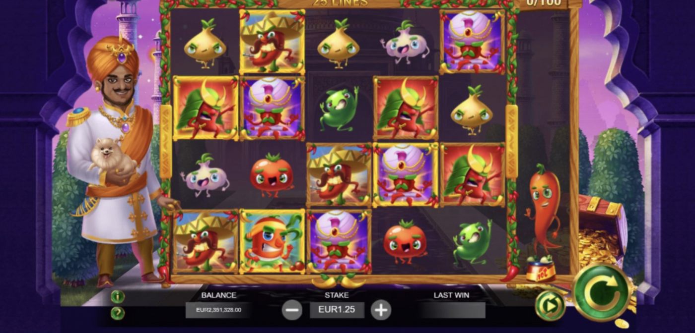 Red Hot Reels: image of main menu