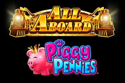 All Aboard Piggy Pennies Online Slot Logo