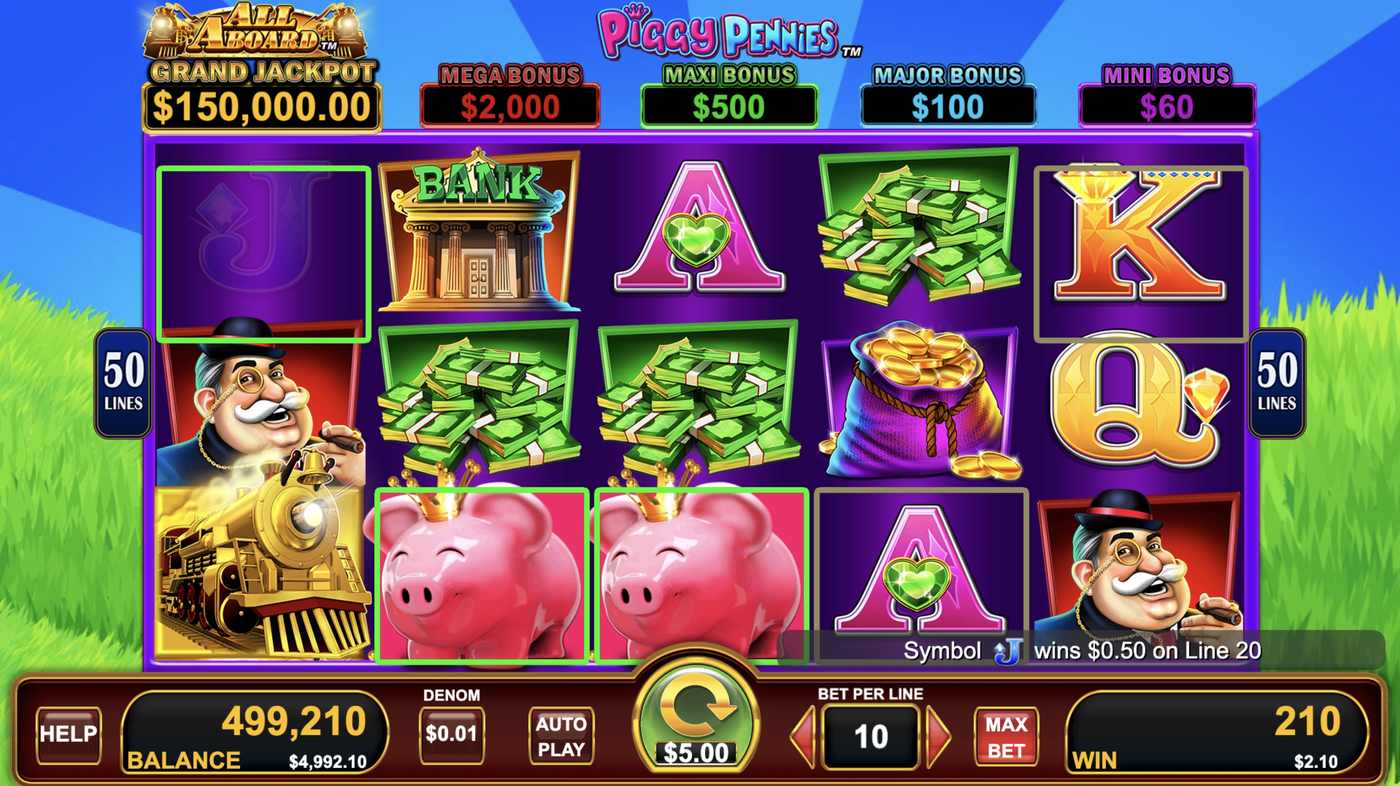 All Aboard Piggy Pennies: image of winning