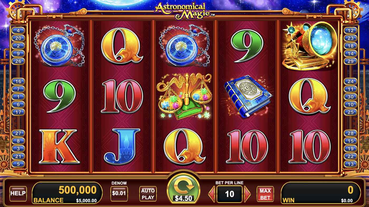 Astronomical Magic: image of main menu
