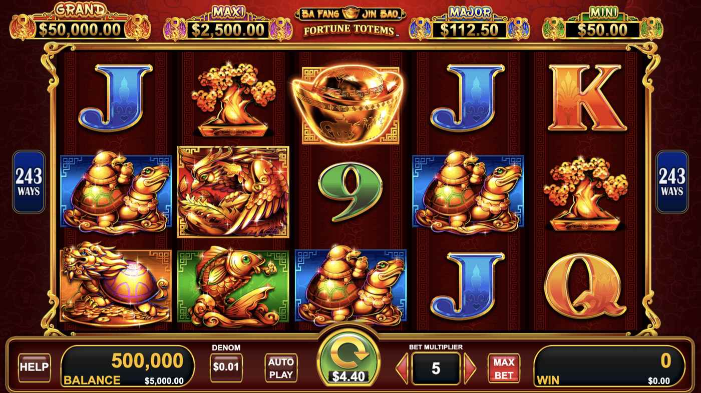 Ba Fang Jin Bao Fortune Totems: image of main menu